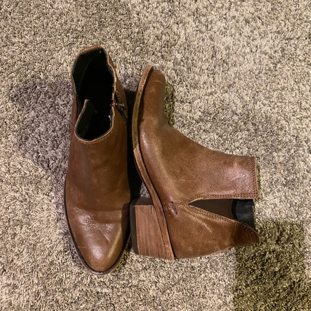 Libert Black booties! (Meant to be distressed - real leather)